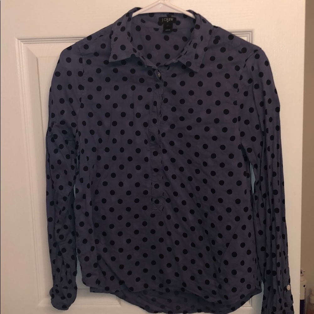 Collared j-crew shirt.